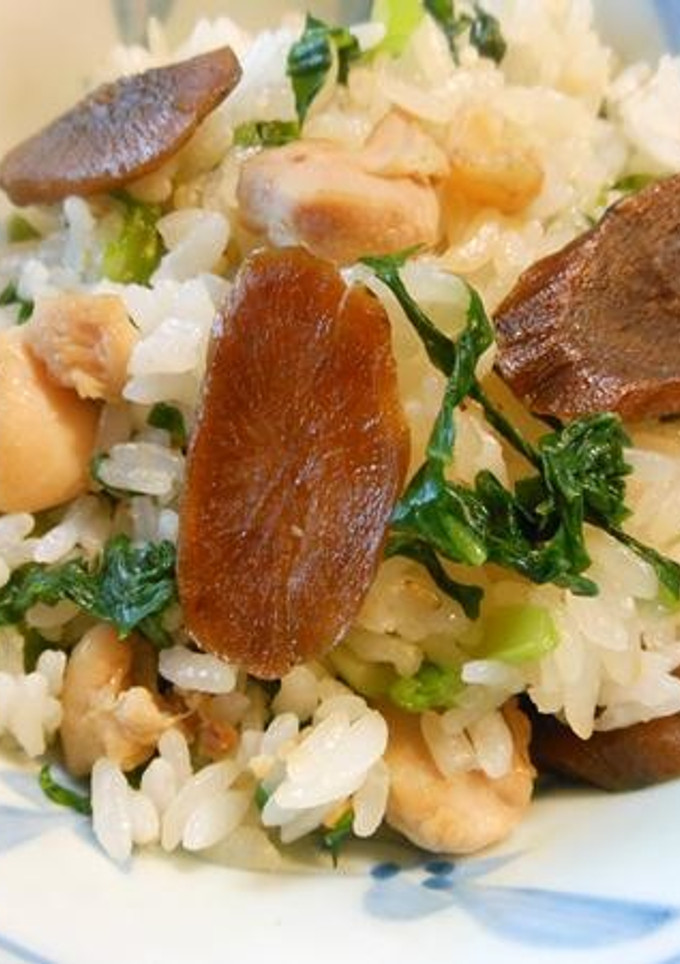 たべごぼう茶と青菜のまぜご飯-レシピのメイン写真