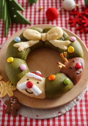 HMで！クリスマスリースちぎりパン-レシピのメイン写真