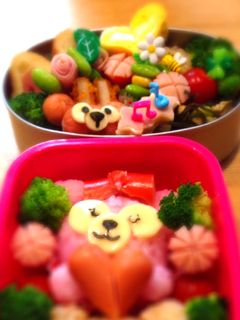 キャラ弁簡単おかずウインナーダッフィー-レシピのメイン写真