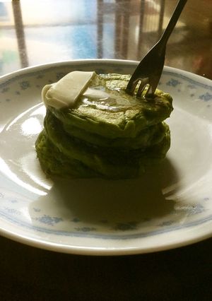 分厚い豆腐白玉ホットケーキ-レシピのメイン写真