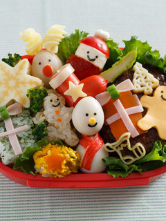 クリスマスの3種押しご飯-レシピのメイン写真