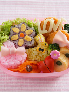 バレンタインの3種押しご飯-レシピのメイン写真