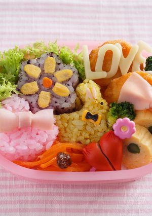 バレンタインの3種押しご飯-レシピのメイン写真