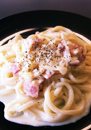 しんぷる☆カルボナーラうどん-レシピのメイン写真