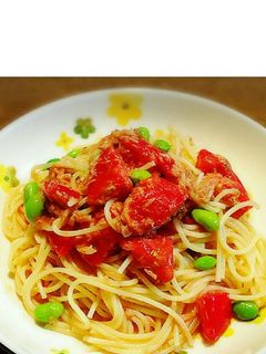 ツナとトマトの冷製パスタ-レシピのメイン写真