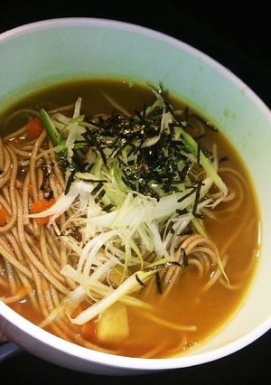 夏休み★２すてっぷでリメイクカレー蕎麦★-レシピのメイン写真
