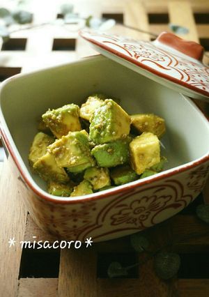 mアボカドのごま和え-レシピのメイン写真