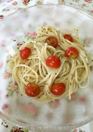 トマトとバジルの冷製パスタ-レシピのメイン写真