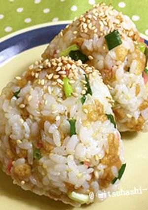 胚芽の大きな胚芽米deたぬきにぎり-レシピのメイン写真