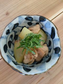 鶏モモ肉と冬瓜の炒め煮 醤油バター風味-レシピのメイン写真