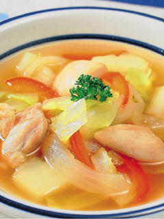 鶏肉と野菜のスープ-レシピのメイン写真
