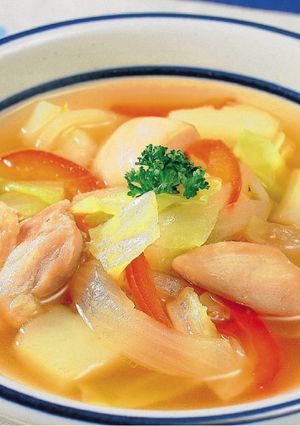鶏肉と野菜のスープ-レシピのメイン写真