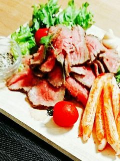 簡単!!調理時間10分のローストビーフ♪-レシピのメイン写真