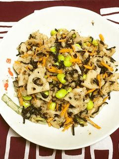 もち麦とひじきと根菜の和風サラダ-レシピのメイン写真