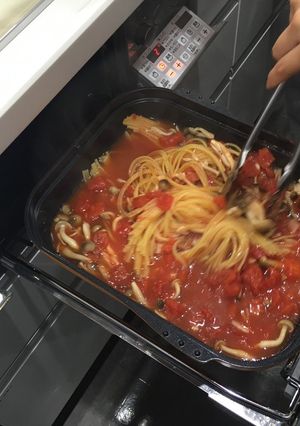 マルチグリルでトマトクリームパスタ-レシピのメイン写真