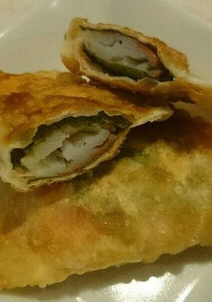 簡単おつまみ♪大葉とカニかまの焼き餃子-レシピのメイン写真
