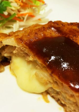簡単とろーりチーズin♡基本のハンバーグ-レシピのメイン写真