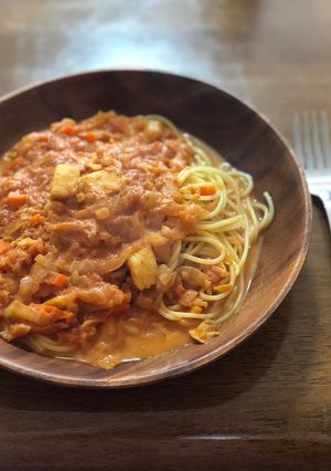 簡単！トマトクリームパスタ-レシピのメイン写真