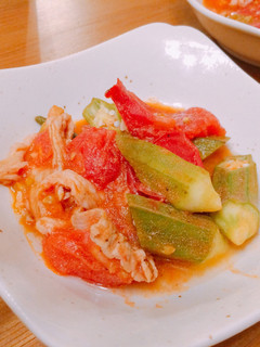 簡単すぐでき!おくらとトマトの炒め物-レシピのメイン写真
