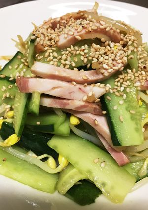 子大豆もやしときゅうりのポン酢あえ-レシピのメイン写真