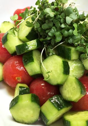 きゅうりとプチトマトのサッパリサラダ-レシピのメイン写真
