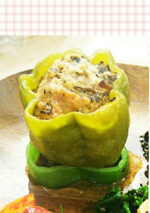 薬膳 ピーマンまるごと肉詰め-レシピのメイン写真
