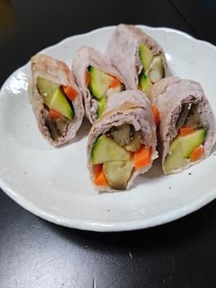 夏野菜の肉巻き-レシピのメイン写真