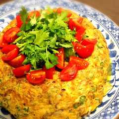 รูปของ ☆おもてなしパクチー最強アジアンオムレツ
