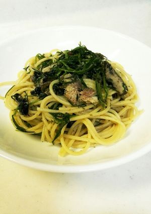 おかひじきのパスタ-レシピのメイン写真