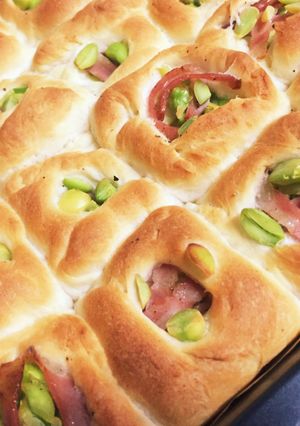 枝豆ベーコンのちぎりパン-レシピのメイン写真