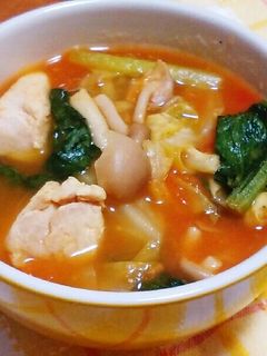 鶏肉とキャベツのトマトスープ-レシピのメイン写真