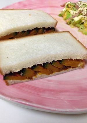 かぼちゃのバターソテーサンド-レシピのメイン写真