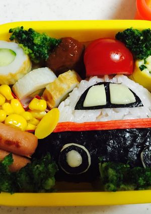 8月のお弁当パトカー☆保育園-レシピのメイン写真