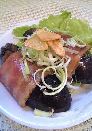 ナスベーコンの大葉味噌挟み-レシピのメイン写真