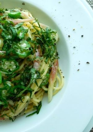 薬味たっぷりピリッとさわやかスパゲッティ-レシピのメイン写真