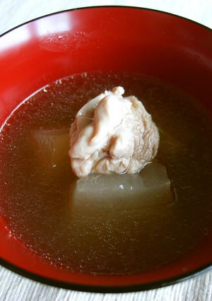 　冬瓜と鶏肉の冷たい汁物-レシピのメイン写真