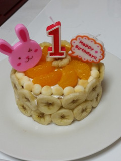 一歳 誕生日 バースデーケーキ 夏 -レシピのメイン写真