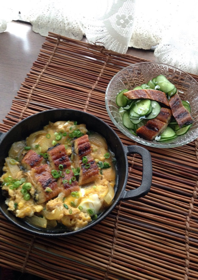 うな玉丼と うなぎの酢の物-レシピのメイン写真