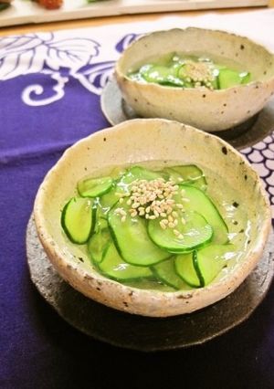冷んやりふるふる胡瓜の酢の物-レシピのメイン写真