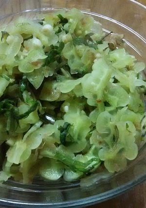 薬味たっぷり♪ゴーヤのさっぱりあえ物-レシピのメイン写真