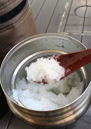 外でカキ氷♪ フードコンテナの使い道-レシピのメイン写真