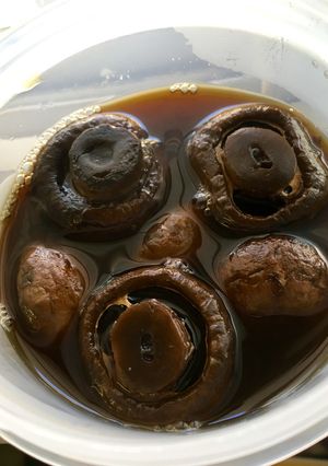 ブラウンマッシュルームも丸で旨煮。-レシピのメイン写真