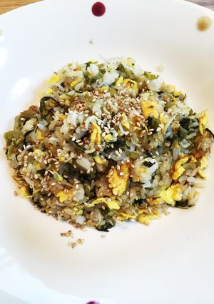 シンプル美味い！じゃこ入り高菜チャーハン-レシピのメイン写真