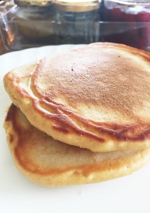 強力粉と全粒粉でホットケーキ-レシピのメイン写真