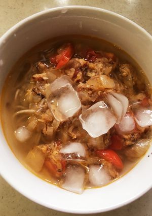 冷しぶっかけこんにゃく蕎麦-レシピのメイン写真