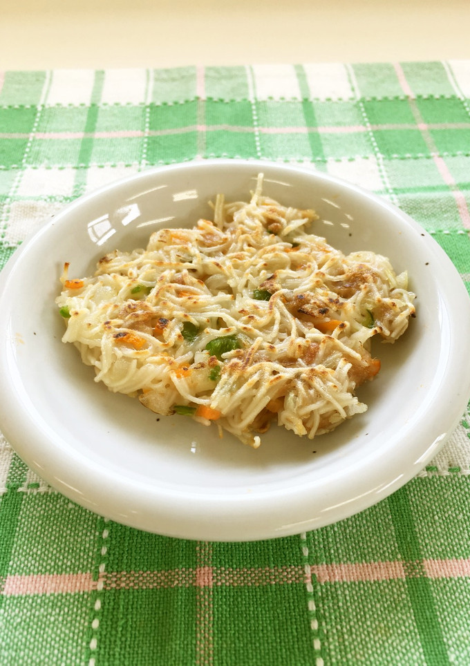 そうめんお焼き＊余ったそうめんをリメイク-レシピのメイン写真