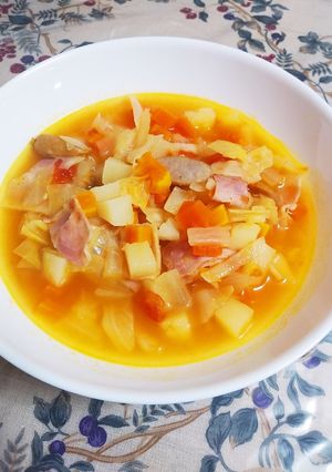トマト缶なし!簡単ミネストローネ風スープ-レシピのメイン写真