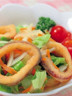 いかから揚げと野菜のマリネ-レシピのメイン写真