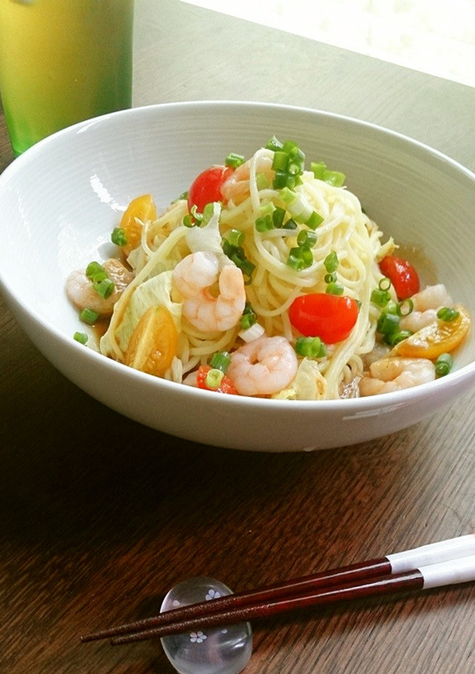 えびとレタスのごまだれ冷し中華-レシピのメイン写真