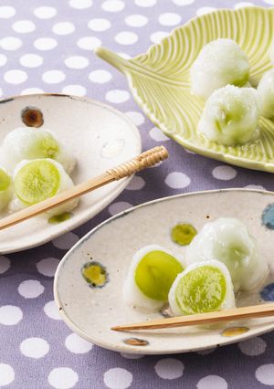 レンジで作るマスカットの一粒大福-レシピのメイン写真